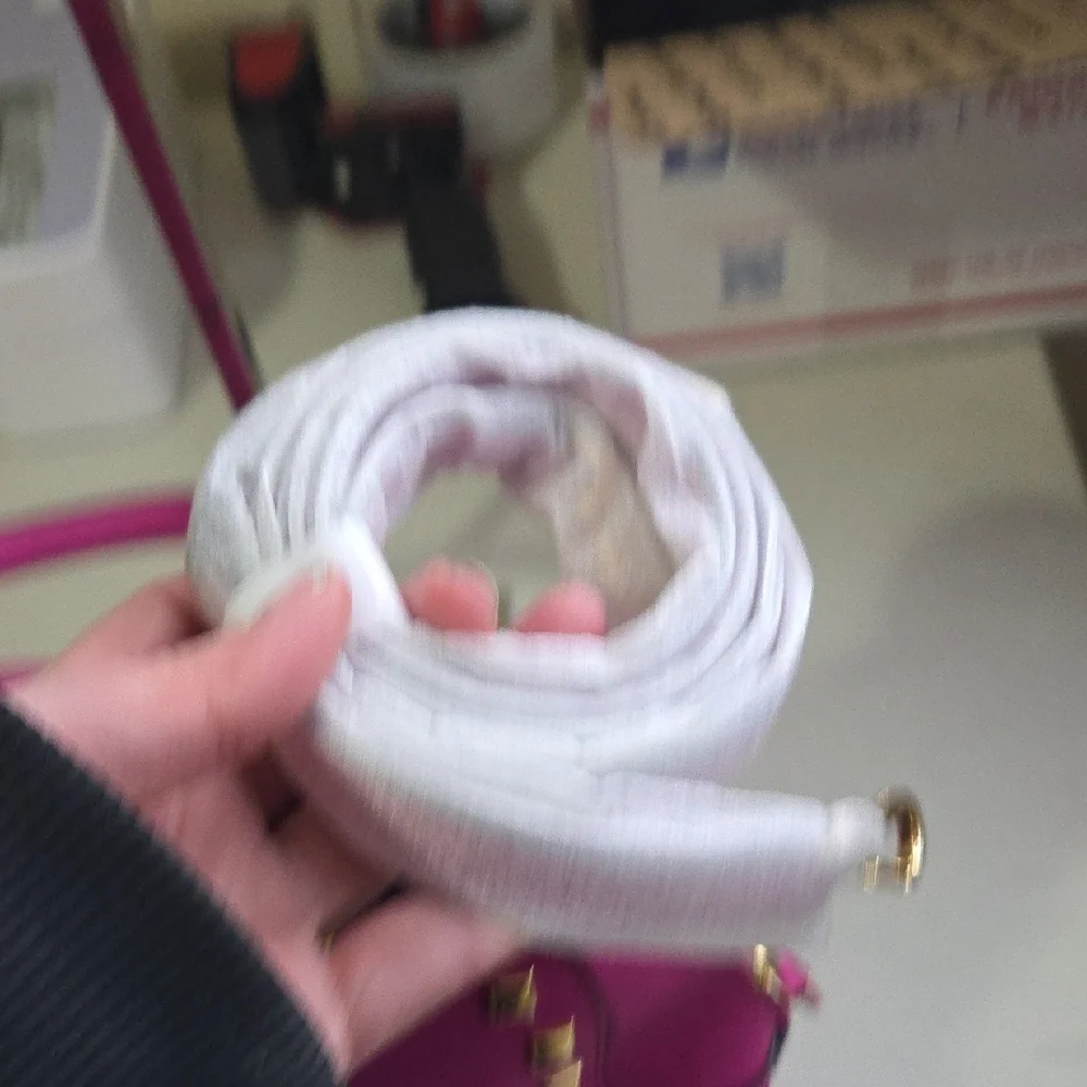 Michael Kors Hot Pink Studded Satchel - Picture 7 of 10